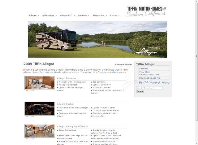 Tiffin Motorhomes Southern California Tiffin motorhomes southern california