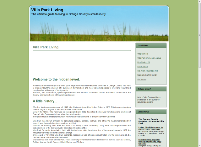 Villa Park Living Villa park living