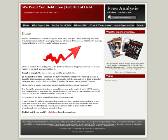 We Want You Debt Free We want you debt free